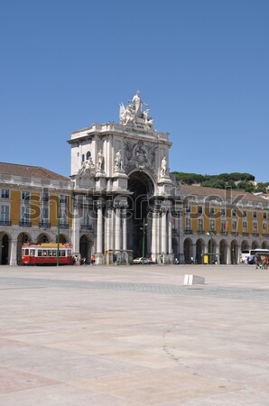 Commerce Square in Lisbon Stock photo © luissantos84