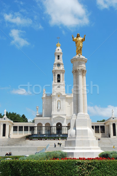 View of the Sanctuary of Fatima, in Portugal Stock photo © luissantos84