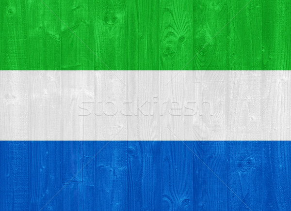 Stock photo: Sierra Leone flag