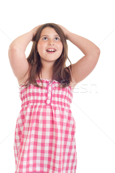 Stock photo: Surprised girl