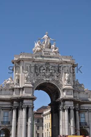 Commerce Square in Lisbon Stock photo © luissantos84
