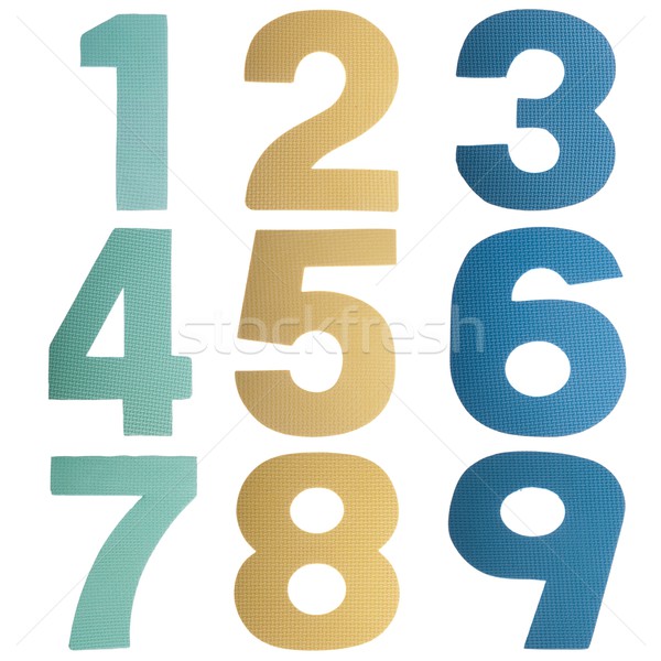 Coloful numbers Stock photo © luissantos84