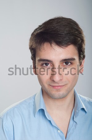 Jungen Geschäftsmann Porträt lächelnd gut aussehend Auszubildende Stock foto © luissantos84