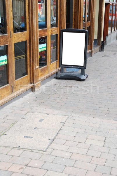 Vide menu extérieur britannique centre-ville rue Photo stock © luissantos84