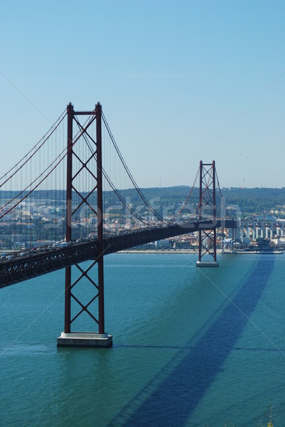 Ponte Lisboa Portugal famoso velho carro Foto stock © luissantos84