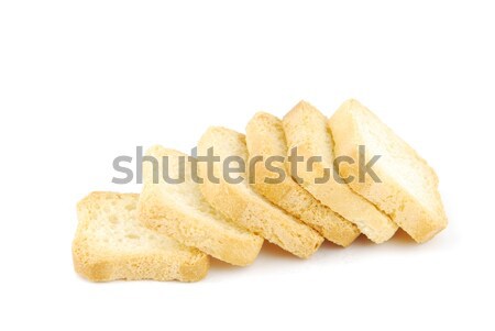 tasty crackers on white Stock photo © luissantos84