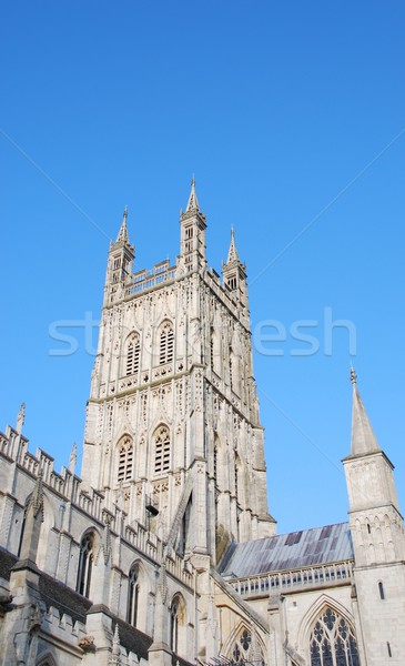 Catedral famoso inglaterra Reino Unido igreja azul Foto stock © luissantos84