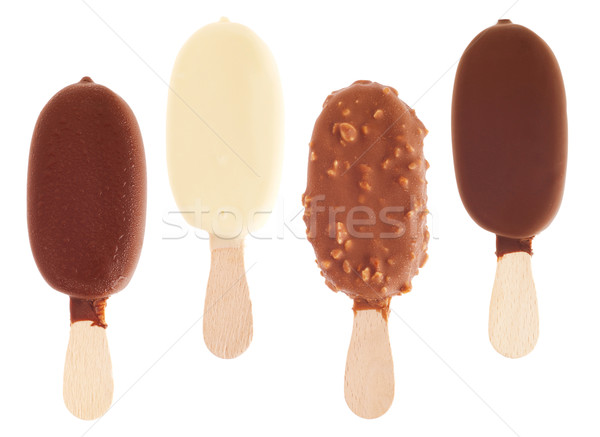 Chocolate hielo delicioso leche blanco almendra Foto stock © luissantos84