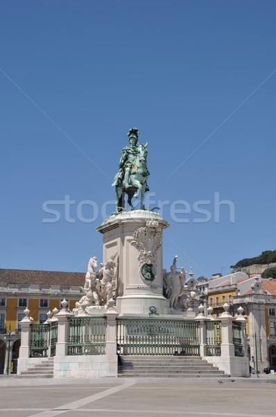 Statue of King Jose in Lisbon
 Stock photo © luissantos84