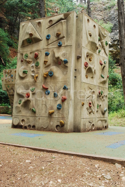 Climbing wall on a park Stock photo © luissantos84