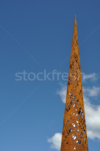 Skulptur neue Kerze Vereinigtes Königreich Himmel Metall Stock foto © luissantos84