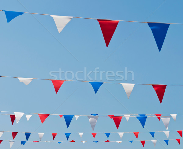 Banderas colorido cielo azul Reino Unido fiesta Foto stock © luissantos84