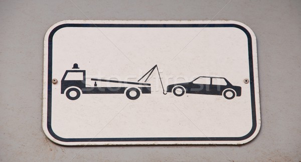 No parking towing service sign Stock photo © luissantos84
