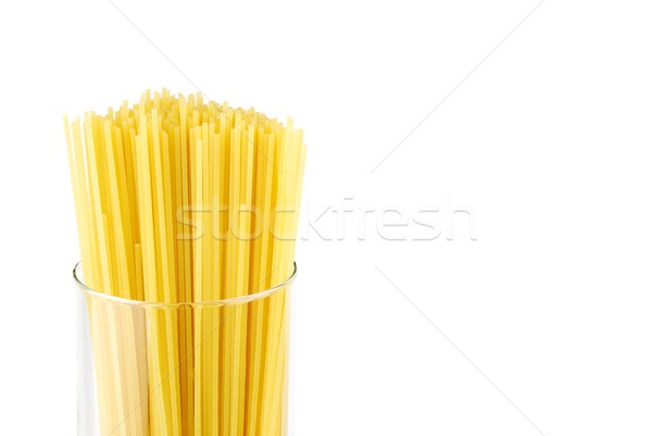 Spaghetti pasta on a glass container Stock photo © luissantos84