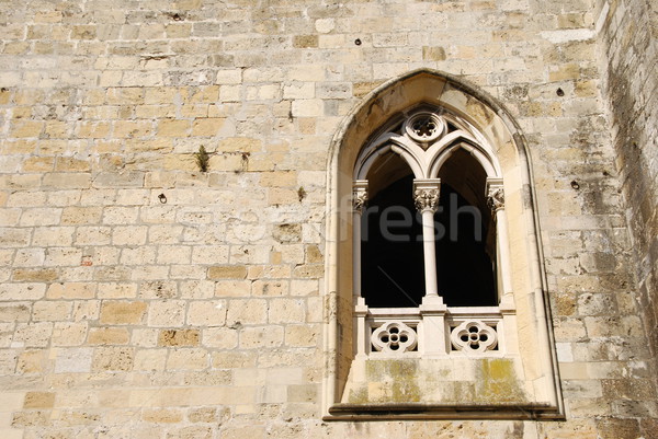 Detalle arquitectónico antigua iglesia ventana hermosa detalle Foto stock © luissantos84