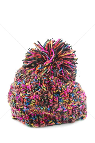 Stock photo: Winter knit hat