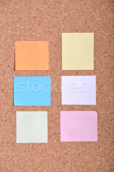 Notes on a bulletin board Stock photo © luissantos84