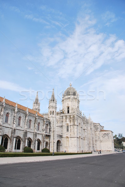 Kloster Lissabon berühmt Wahrzeichen Portugal Gebäude Stock foto © luissantos84