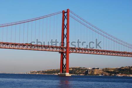 Köprü Lizbon Portekiz görmek eski manzara Stok fotoğraf © luissantos84