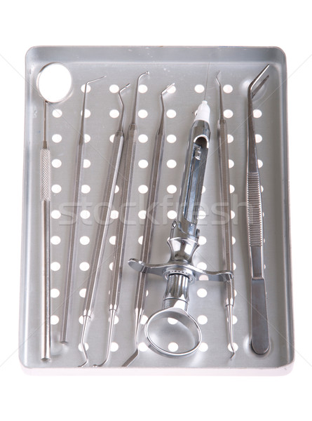 Stomatologie metal tava chirurgie seringă Imagine de stoc © luissantos84