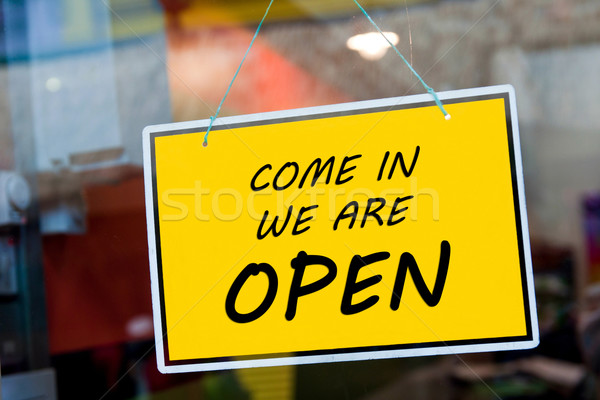 Stock photo: Open sign