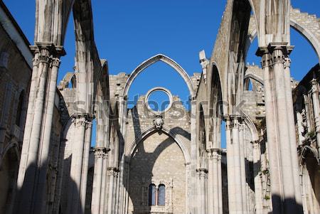 Carmo Church ruins in Lisbon, Portugal Stock photo © luissantos84