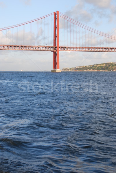 Híd Lisszabon Portugália kilátás öreg tájkép Stock fotó © luissantos84