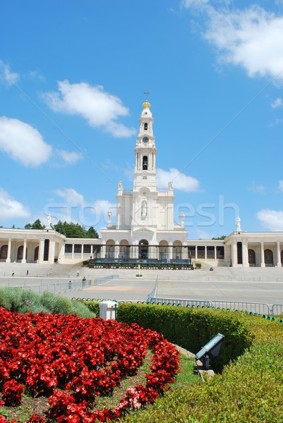 View of the Sanctuary of Fatima, in Portugal Stock photo © luissantos84
