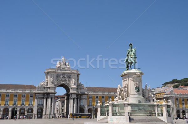 Stock photo: Commerce Square in Lisbon