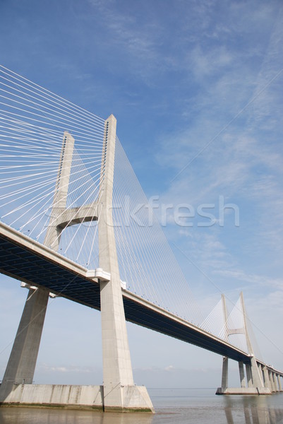 Vasco da Gama Bridge in Lisbon, Portugal Stock photo © luissantos84