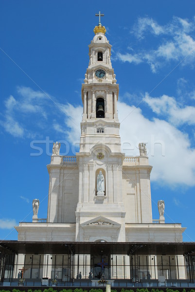 View of the Sanctuary of Fatima, in Portugal Stock photo © luissantos84