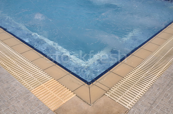 按摩浴池 水池 藍色 美麗 夏天 溫泉 商業照片 © luissantos84