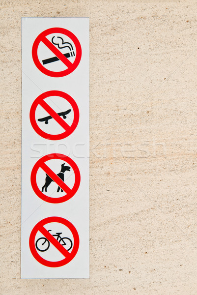 Forbidden signs Stock photo © luissantos84