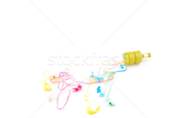Party poppers on white Stock photo © luissantos84