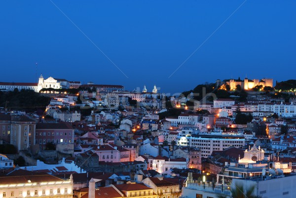 Beautiful nightscene in Lisbon, Portugal Stock photo © luissantos84