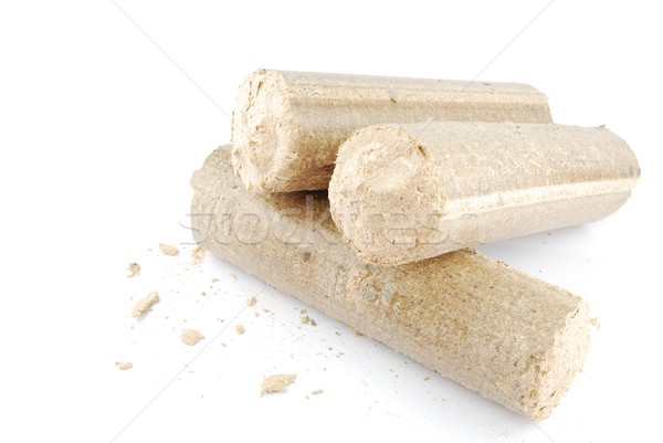 Briquettes and granulated firewood Stock photo © luissantos84