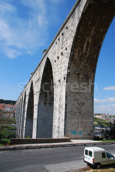 Aqueduct in Lisbon Stock photo © luissantos84