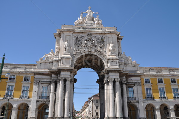Stock photo: Commerce Square in Lisbon