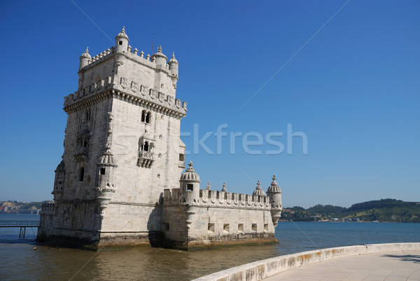 Turm Lissabon ein berühmt Wahrzeichen Stadt Stock foto © luissantos84