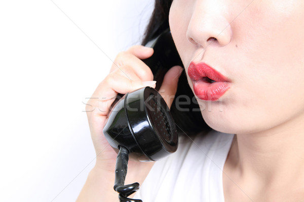 Talking on phone. Stock photo © lukchai