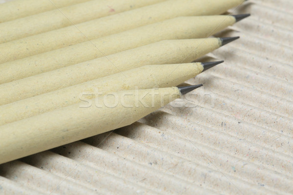 Creion hârtie ecologic birou Imagine de stoc © lukchai