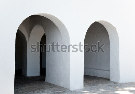 Ibiza Santa Agnes de Corona Ines white church Stock photo © lunamarina