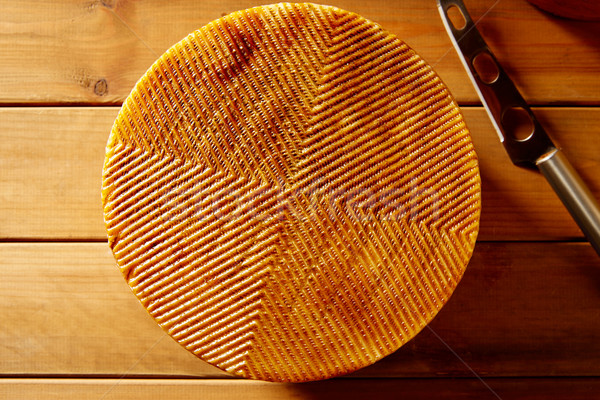 Stockfoto: Kaas · Spanje · houten · tafel · textuur · detail · hout