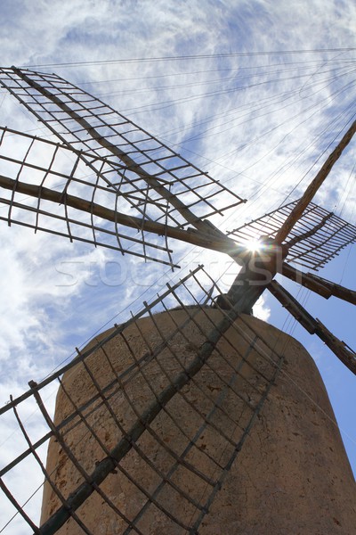 Foto stock: Molino · de · viento · viento · España · tradicional · cultura