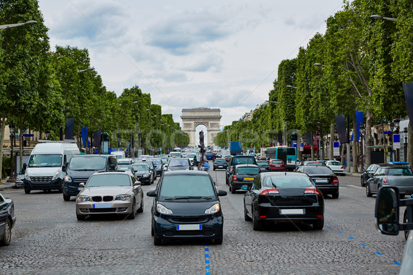 Champs Elysees avenue in Paris France Stock photo © lunamarina