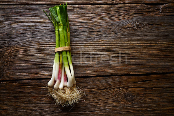 [[stock_photo]]: Vert · ail · bois · texture · cuisine