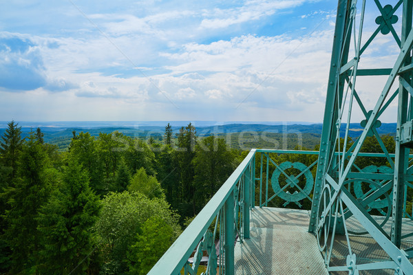 Kereszt Németország égbolt hegy kék utazás Stock fotó © lunamarina