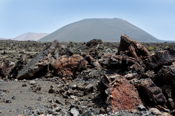Lanzarote Timanfaya Fire Mountains volcanic lava Stock photo © lunamarina