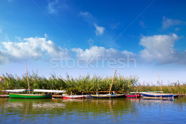 канал лодках Валенсия Испания воды древесины Сток-фото © lunamarina