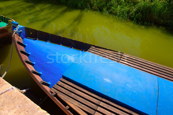 Kanaal boten Valencia Spanje water hout Stockfoto © lunamarina